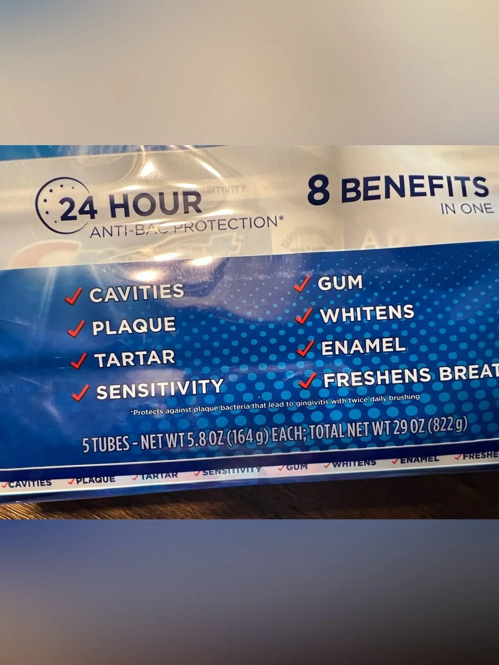Brand New-Crest Pro-Health Advanced Whitening Toothpaste (5.8 Oz 5 Ct)